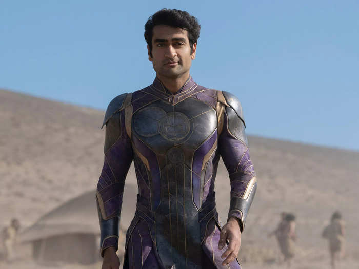 Kumail Nanjiani trained for a full year to gain muscle for his role as Kingo in "The Eternals."