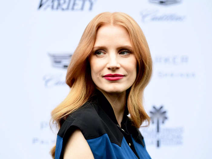 Chastain said the "heavy and hot" makeup she wore, which took 7.5 hours to apply, did "permanent damage" to her skin.