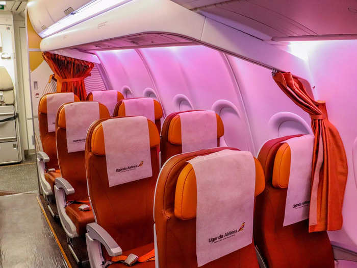 Rather than a dedicated space for flight attendants, seats in both the economy class and business class cabins have been dedicated for crew rest.