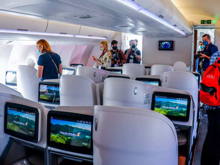 And for airlines that want to maximize space with a three-cabin aircraft, keeping business class in between the first two boarding doors is typically the preferred option.