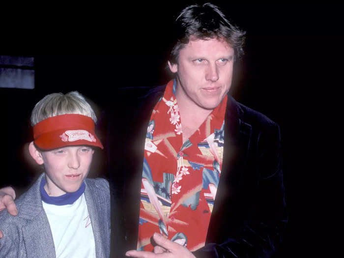 Jake Busey had a small role in "Straight Time" as the son of his real-life father Gary Busey