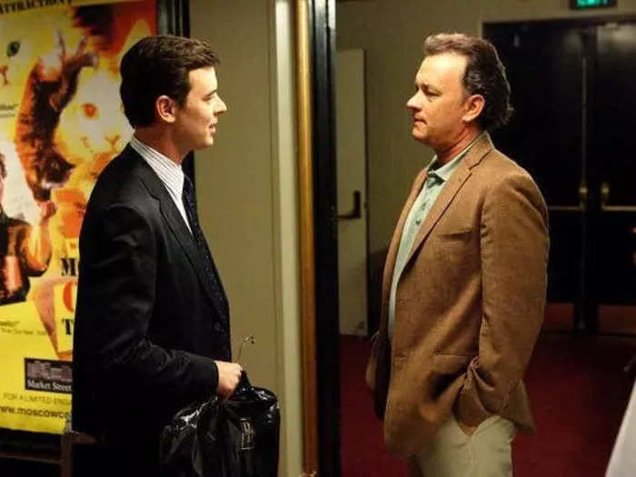 Tom and Colin Hanks played father and son in "The Great Buck Howard" in 2008.