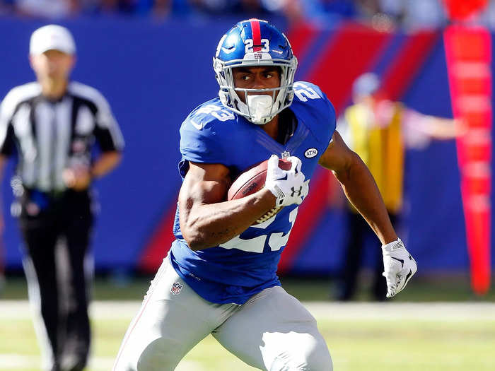 Running back Rashad Jennings said football helped him get in shape.