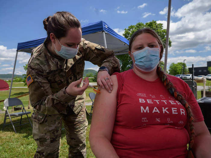 National Guard members have helped administer COVID-19 vaccines across the country. Oregon, California, Maine, New Hampshire, and Minnesota have all activated the Guard for pandemic-related missions this year.