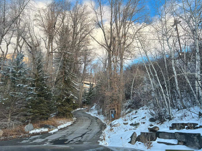 From here, the homes were tucked into the mountain and farther apart. Private drives jutted into forests, preventing any glimpse of the million-dollar homes.