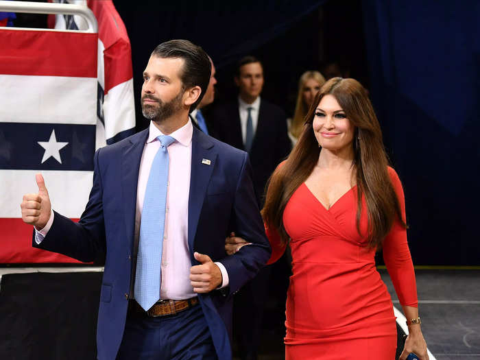 Trump Jr. and his girlfriend Kimberly Guilfoye ran in the same circles before they started dating in 2018.