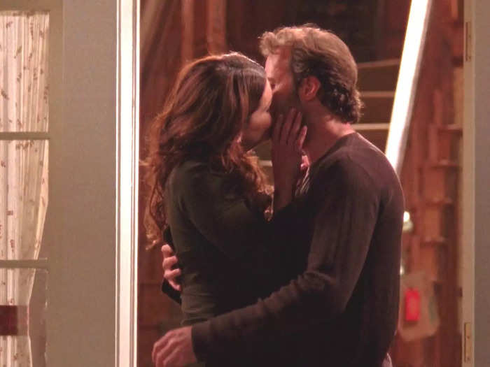 When, after four seasons of bickering, Luke finally got up the nerve to kiss Lorelai in "Gilmore Girls"