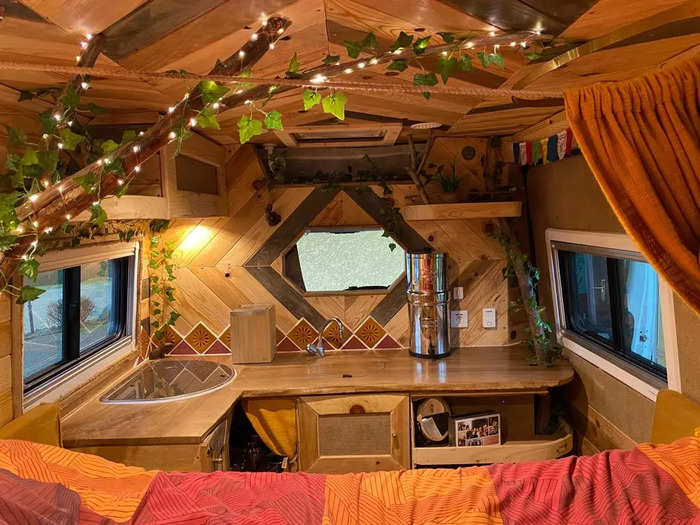 The couple used their skills to build van conversions for their friends, and have now started a business called Recycle Inn.