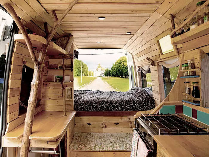 A priority for the couple was designing the van to be very livable so that if they wanted to stay in it full-time, they could.