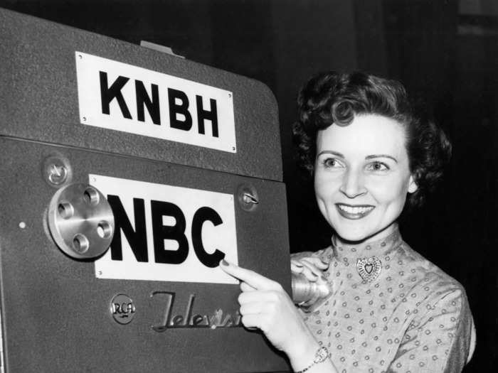 But unlike the other starlets in Hollywood at the time, White had started a production company so she had full control of the show. That led to her producing and hosting her own variety show on NBC in 1954, "The Betty White Show."