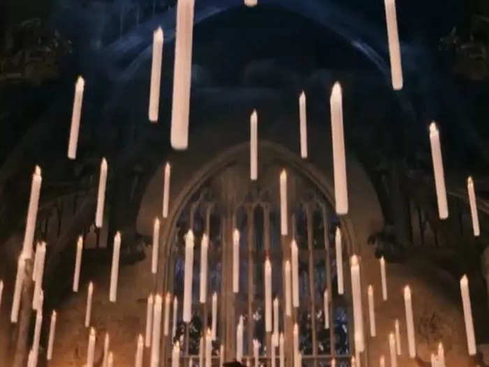 They originally used practical effects for the floating candles in the Great Hall, which ended badly.