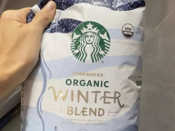 Costco sells bags of Starbucks coffee.