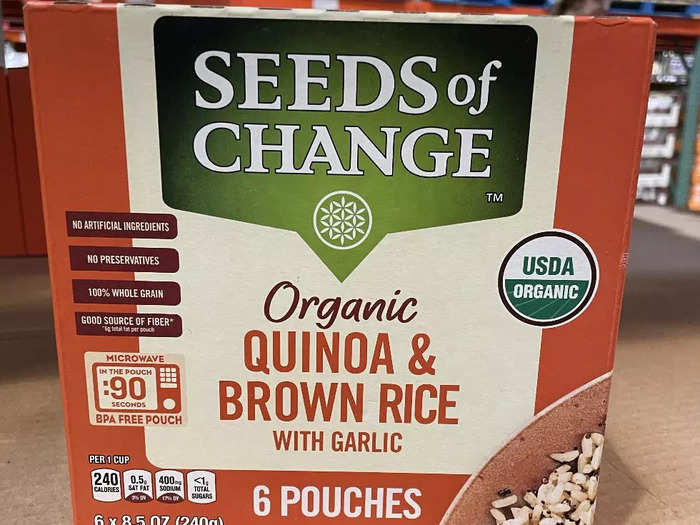 Seeds of Change quinoa and brown rice make meal prepping easy.