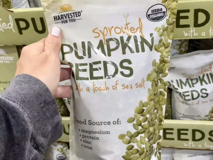 Sprouted pumpkin seeds are great for snacking or topping salads.