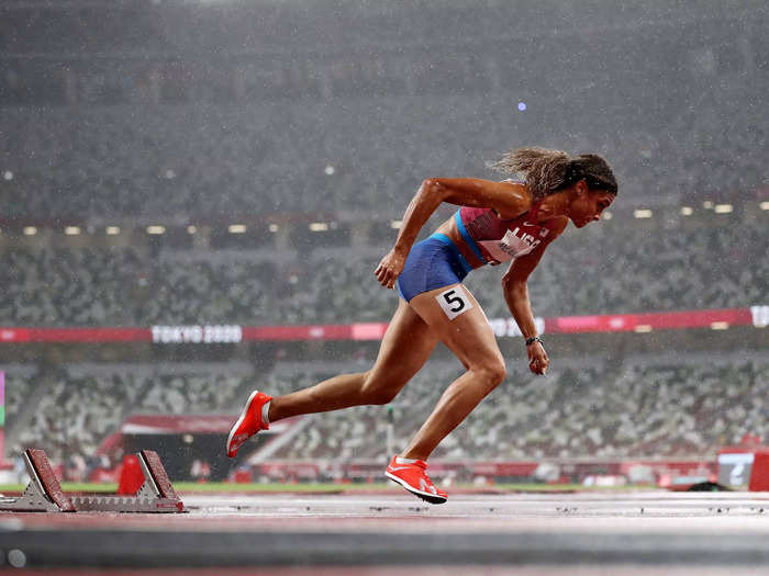 8/2: Sydney McLaughlin of the US competes in the Women