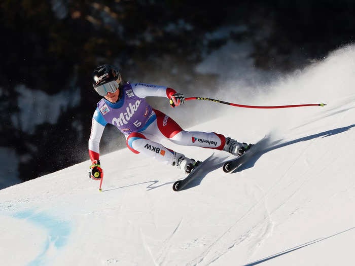 1/10: Lara Gut-behrami of Switzerland competes at the Audi FIS Alpine Ski World Cup Women