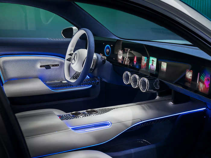 The Vision EQXX also offers a sneak peek at the future of Mercedes