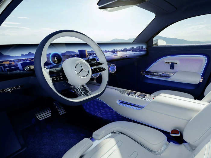 Mercedes filled the cabin with sustainable materials that it says lower the car