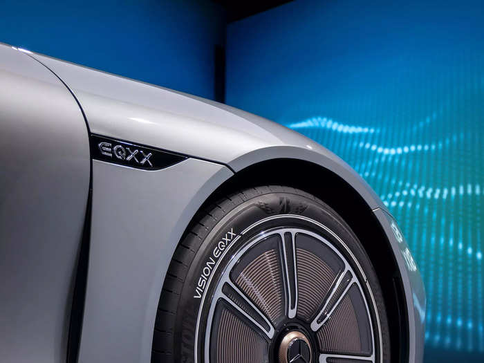 The EQXX also gets special tires that cut down on rolling resistance...