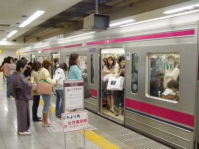 There are women-only subway cars.