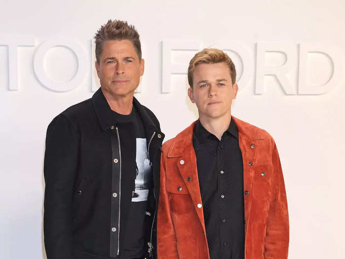 You could easily see the resemblance between John Owen Lowe and his dad Rob Lowe when they walked a Tom Ford red carpet together in February 2020.