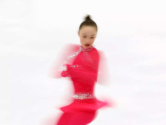 12/1: Ava Mae Wilson competes in the Advanced Novice Girls Free Skate during the British Figure Skating Championships in Sheffield, England.