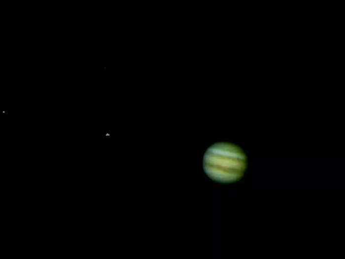 Jupiter and Venus in April