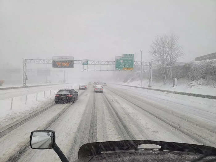 As a Canadian and a professional driver, Marchand is no stranger to navigating through snow.