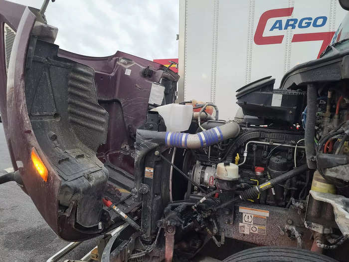 After checking his engine and topping off his fluids, Marchand set out on his way for Auburndale, Florida.