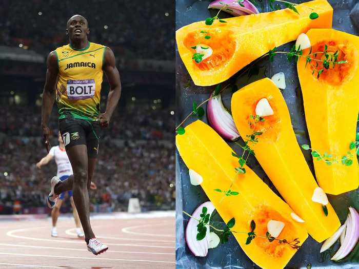 Usain Bolt swears by eating pumpkin before a workout