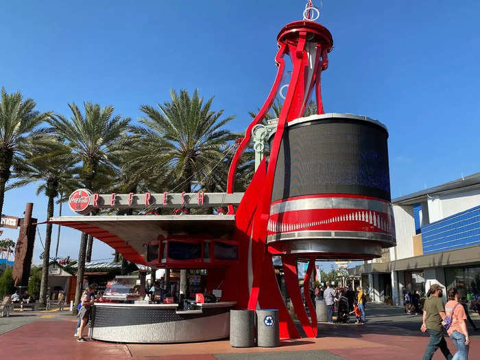 In addition to restaurants, there were also a ton of food stands — like this Coca-Cola one.