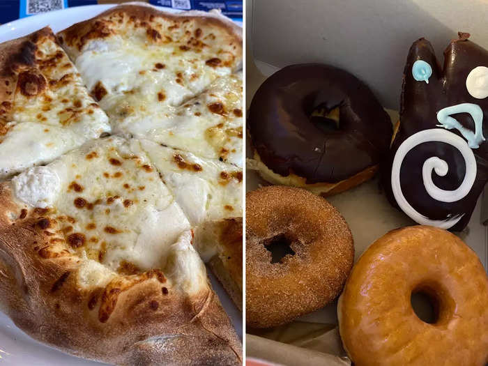 My two favorite spots were the Red Oven Pizza Bakery and Voodoo Doughnut Orlando.