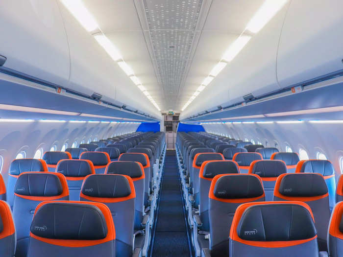 The remaining 114 seats offer a mix between standard seats with 32 inches of pitch and extra-legroom seats with 35 inches of legroom.