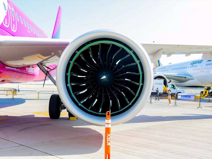 Powering the aircraft are two Pratt & Whitney GTF, or geared turbofan, engines. Another option for the A321neo is the CFM International LEAP-1A engine.