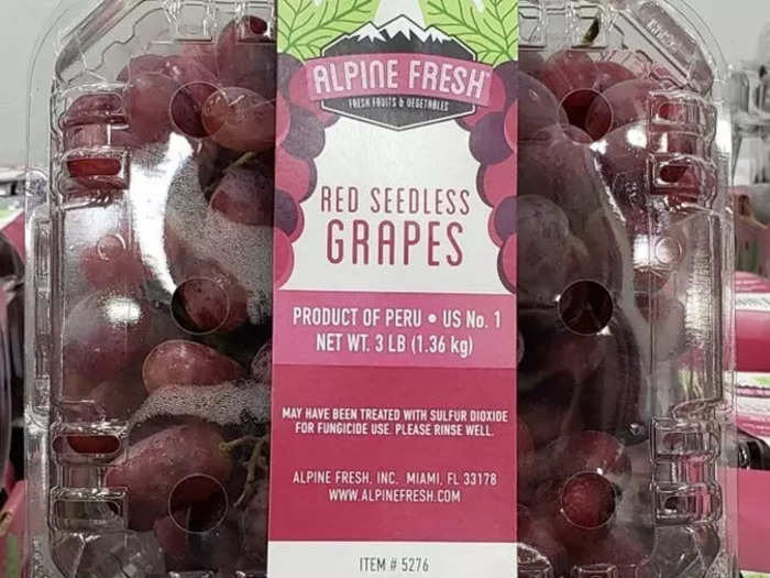 Get a natural dose of vitamins and minerals with red, seedless grapes.