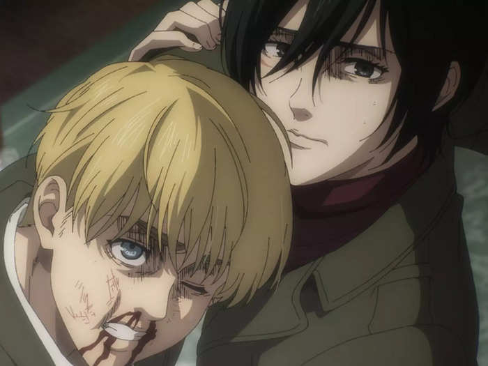 Eren fractured his friendships with Mikasa and Armin.