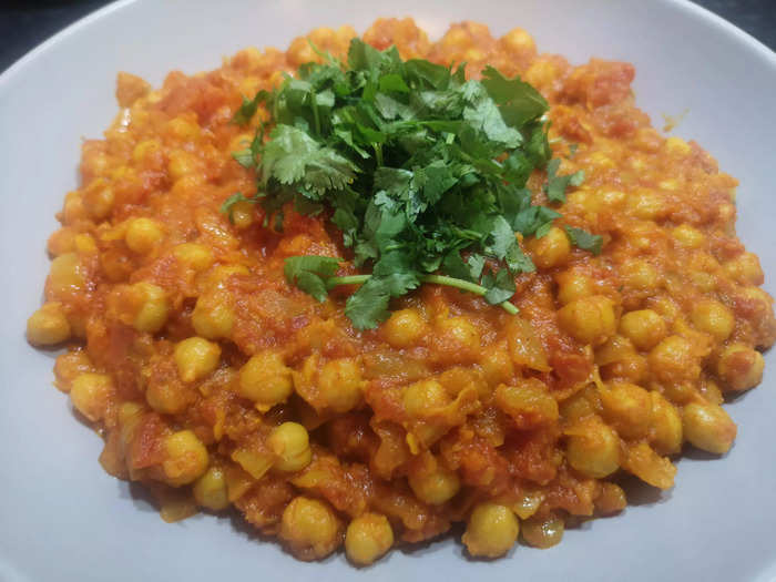 If your chana masala tastes anything like my mother