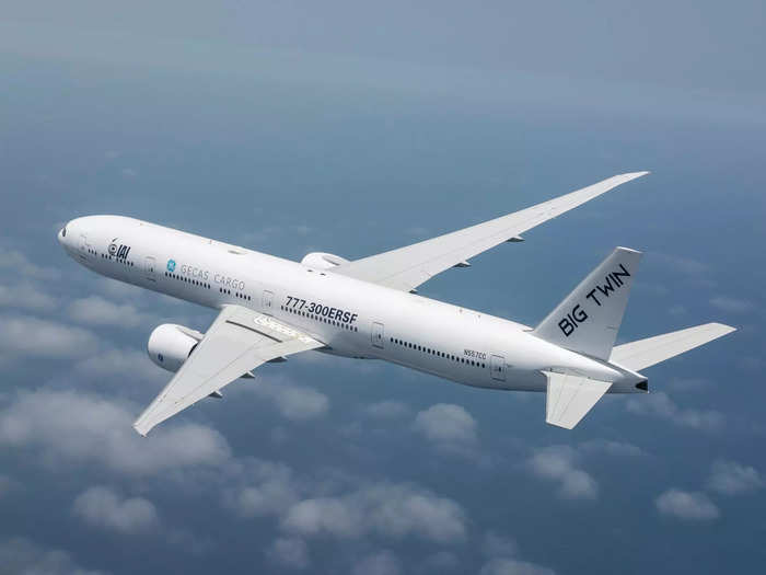 Known as the "Big Twin," the 777-300ER will be the largest twin-engine cargo plane in the skies once certified in 2023.