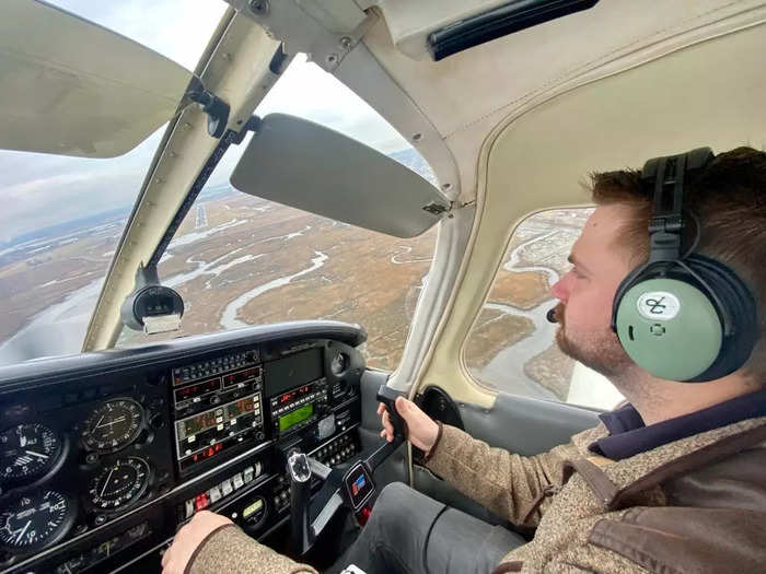 While I did not have the luxury of driving up to the plane, my boyfriend and I were ready for takeoff within about 20 minutes of my arrival. After completing preflight checks, we taxied out to one of Sikorsky