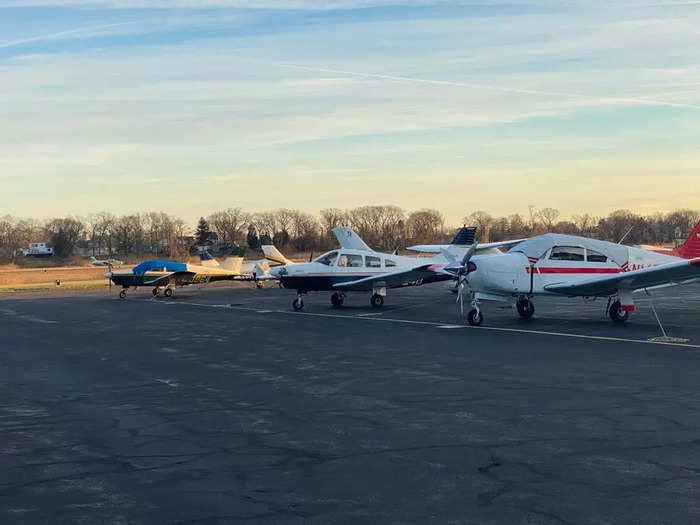 Once my boyfriend was ready to fly, I headed directly to the ramp and boarded the small Piper Warrior aircraft. The easy access to the plane was extremely convenient as I did not have to wait in line at a gate or show a boarding pass.