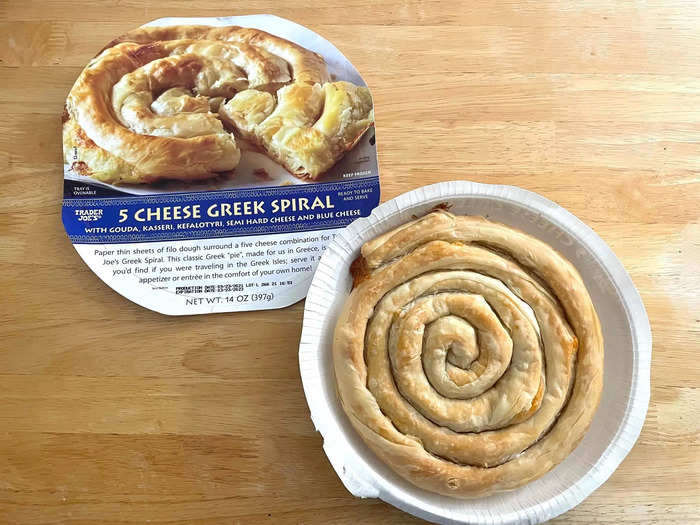 First up was the 5 Cheese Greek Spiral, which includes Gouda, kasseri, kefalotyri, semi-hard cheese, and blue cheese all stuffed between thin sheets of phyllo.