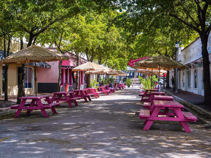 It was walkable, with shops and sidewalk cafes on seemingly every corner.