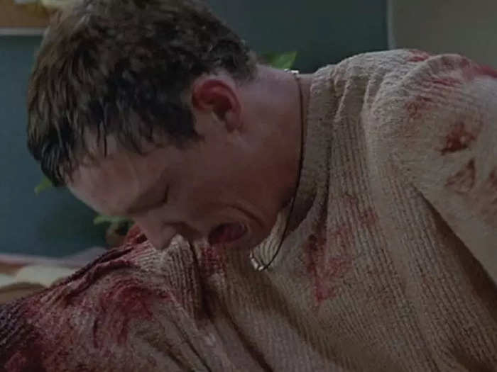 Skeet Ulrich actually hit Matthew Lillard with the phone.