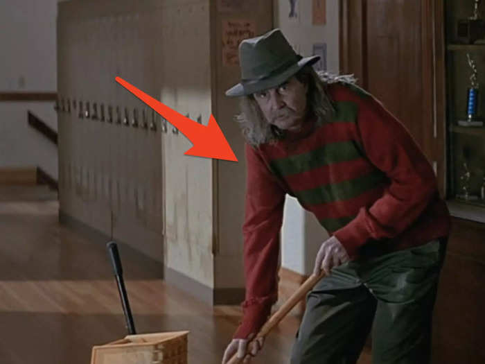 Director Wes Craven makes a cameo that references another one of his horror movies.