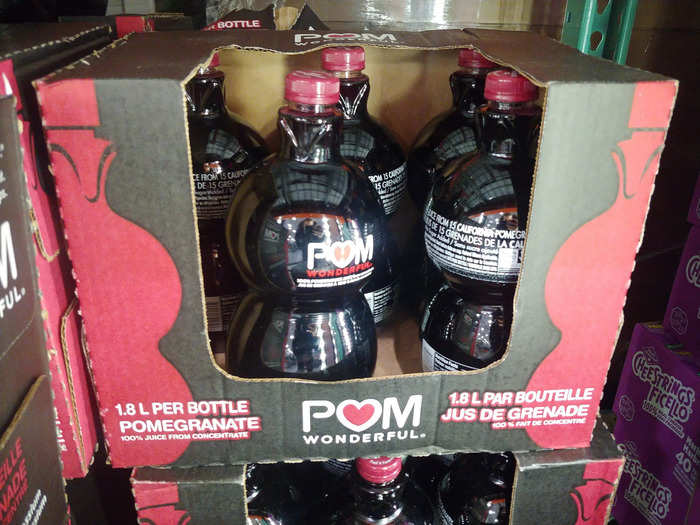 POM 100% pomegranate juice is great in smoothies.