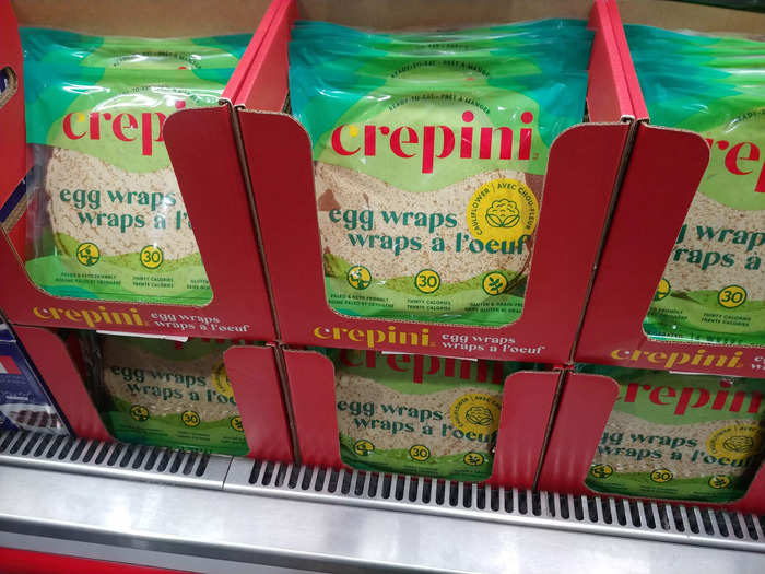 Crepini wraps are made from eggs instead of grains.