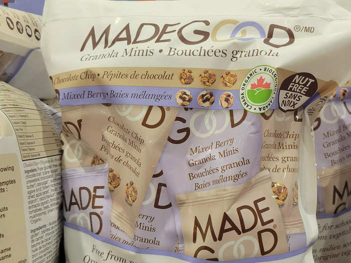 My kids love MadeGood granola minis.