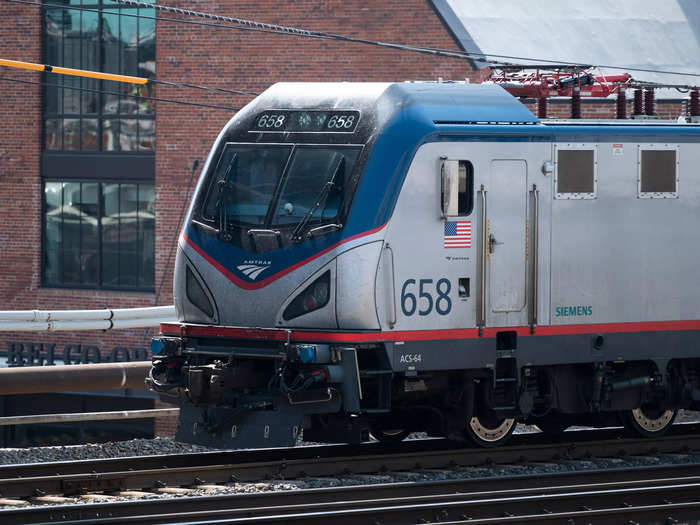 A business class ticket for Amtrak