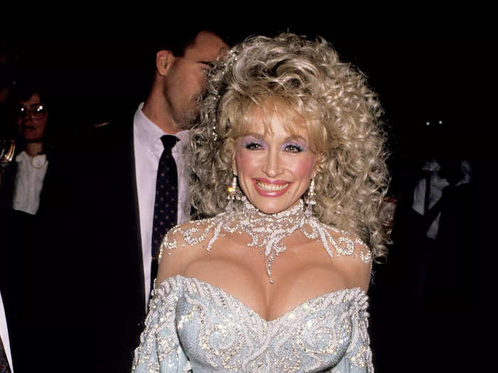 Parton stunned in a bedazzled, revealing ensemble to the California premiere of "Steel Magnolias."