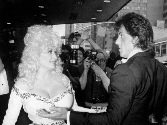 Parton said she tried to match her costar Sylvester Stallone